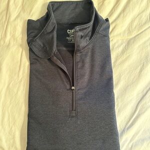 Cirq grey QuarterZip - size L - light and warm!